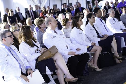 A group of doctors listening