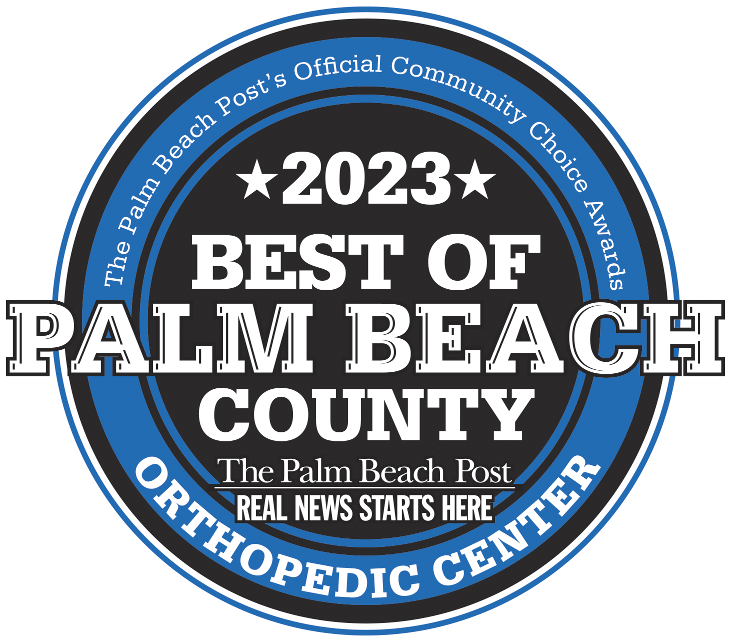 Palm Beach Logo Button Best ORTHOPEDIC-CENTER 2023